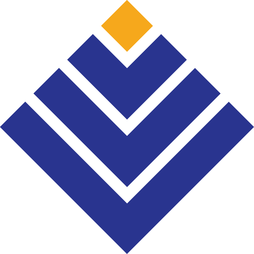Protegis Fire & Safety logo with an orange diamond atop layered blue chevrons forming a downward-pointing triangle, symbolizing safety and protection.